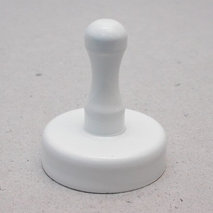 Tavlemagnet med greb - hvidlakeret