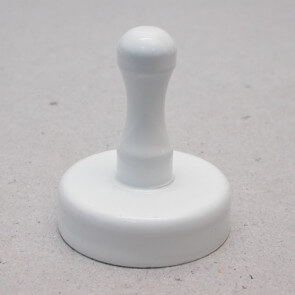 Tavlemagnet med greb - hvidlakeret