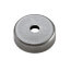 Pot magnet - ferrite - countersunk / stainless steel