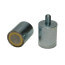 AlNiCo bar magnet in steel body / external thread